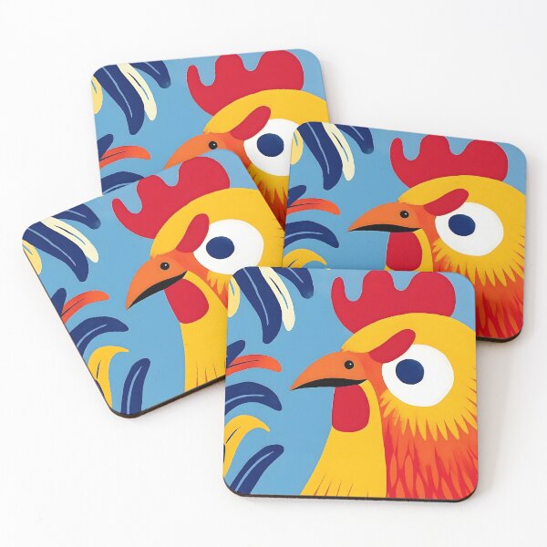 Item preview, A COLORFUL POP ART STYLE ROOSTER designed and sold by infinitearte.