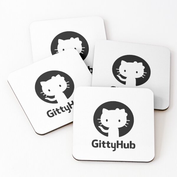 Item preview, GittyHub Black (GitHub Logo Remix) designed and sold by DevDreams.