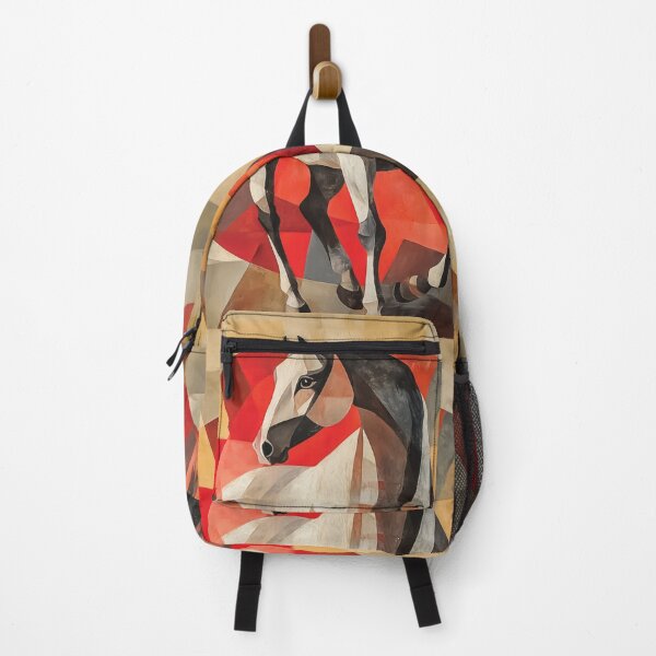 Item preview, Abstract Geometric design of a Horse in a Radial Red and White Composition. designed and sold by HEMRO.