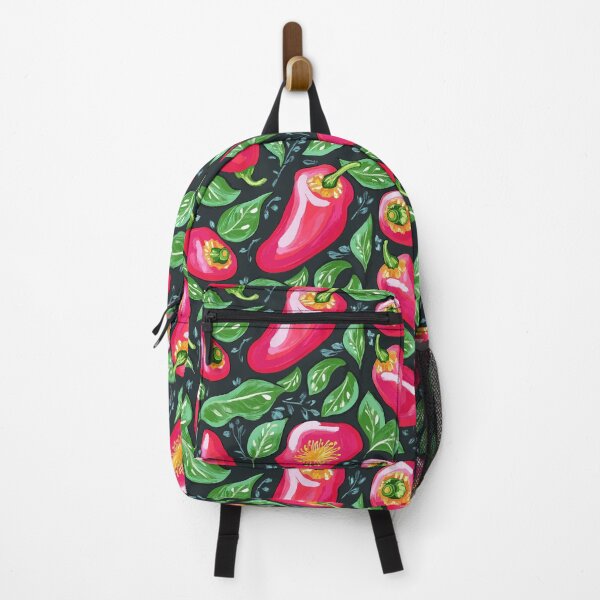 Item preview, Vibrant Red Pepper Botanical Illustration: Fresh Tropical Organic Vegetable and Spice with Green Leaves for Healthy Cooking and Culinary Designs designed and sold by Mexa-Artists.