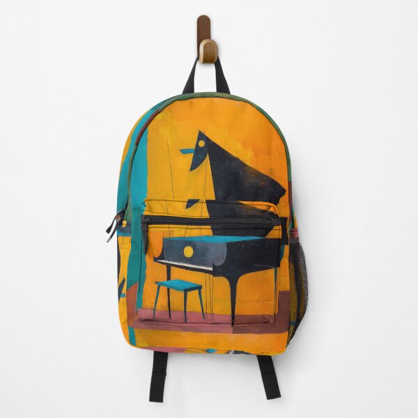 Item preview, Experience the Abstract Rhythm- Bold Geometric Grand Piano Bursting with Vibrant Color designed and sold by OlfactoART Studio.