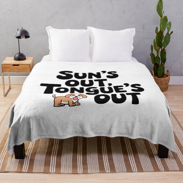 Item preview, Sun's Out Tongue's Out! Cute Dog Lover Pun designed and sold by PMCreative.