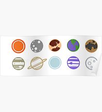 mimilist planets Poster