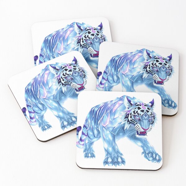 Item preview, Crystal Ice Tiger – Fantasy Elemental Beast designed and sold by ElementalBeast1.