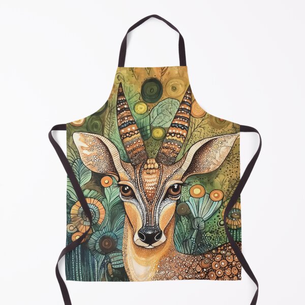 Item preview, Zen tangle Art design of an Antelope in Earthy Tones and Patterns. designed and sold by HEMRO.