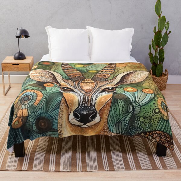 Item preview, Zen tangle Art design of an Antelope in Earthy Tones and Patterns. designed and sold by HEMRO.