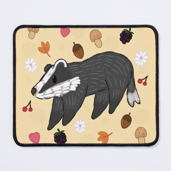 Item preview, Cute badger woodland pattern designed and sold by Bugbotherer30.