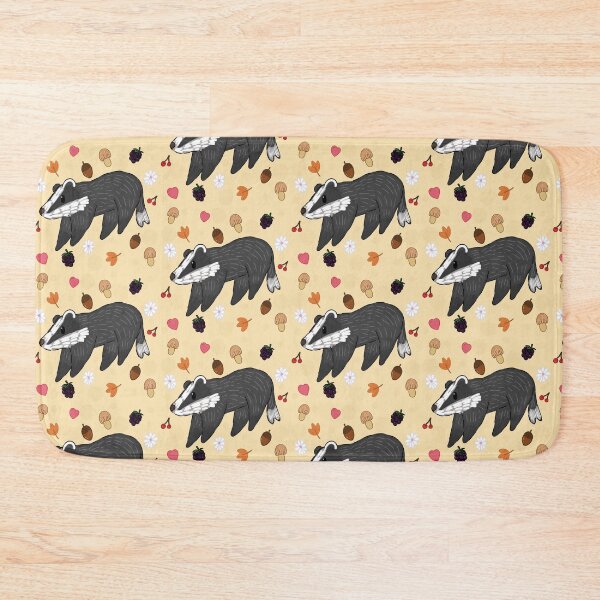 Item preview, Cute badger woodland pattern designed and sold by Bugbotherer30.