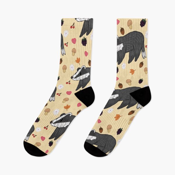 Item preview, Cute badger woodland pattern designed and sold by Bugbotherer30.