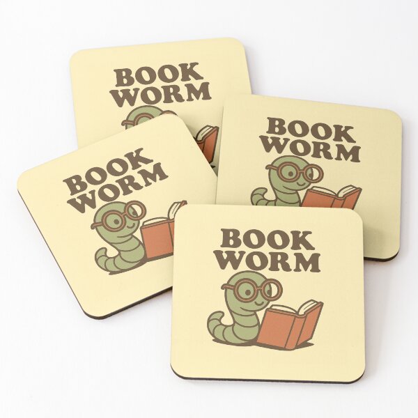 Item preview, Bookworm – Cute Worm Reading a Book with Glasses designed and sold by Planthem.