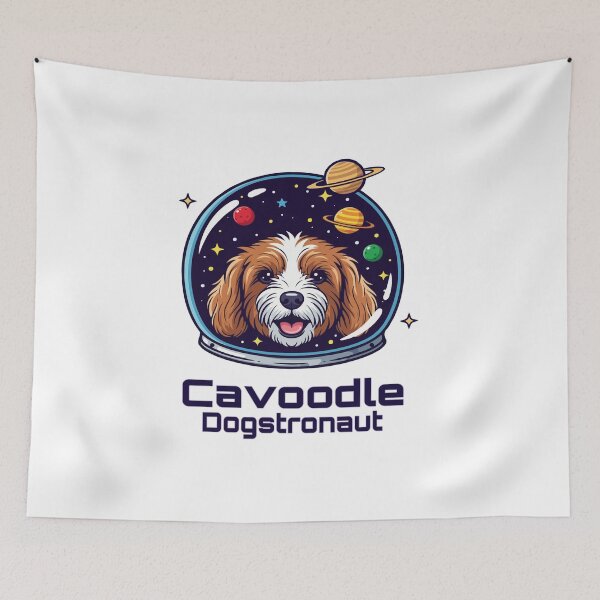 Item preview, Cavoodle Dogstronaut – Cute Space Dog  designed and sold by The Real Life Symphony.
