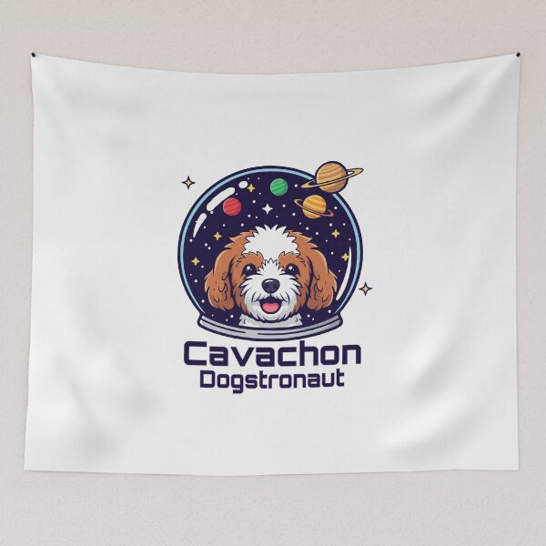 Item preview, Cavachon Dogstronaut – Cute Space Dog  designed and sold by The Real Life Symphony.