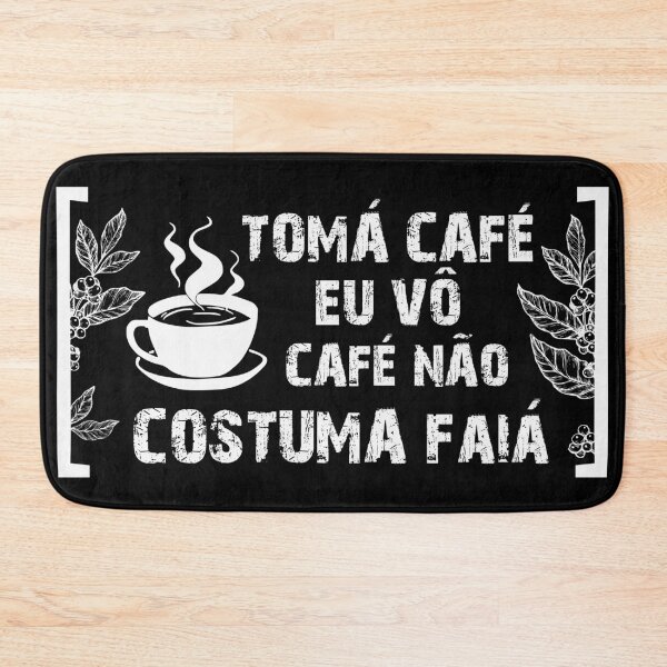 Item preview, Tomá café eu vô, café não costuma faiá. Coffee and music lovers (on black) designed and sold by Groenendijk.