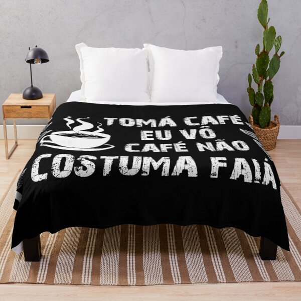 Item preview, Tomá café eu vô, café não costuma faiá. Coffee and music lovers (on black) designed and sold by Groenendijk.