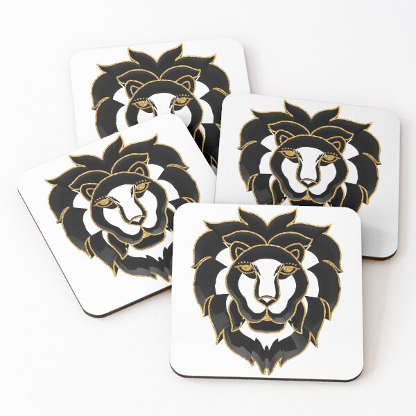Item preview, Gold and Black Lioness - 3D Extrusion designed and sold by AmbientArtCo.