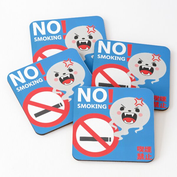 Item preview, No Smoking Smoke Ghost Warning – Funny Anti-Vape Sign designed and sold by Ericaholicgifts.