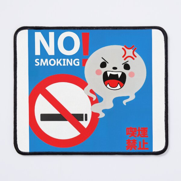 Item preview, No Smoking Smoke Ghost Warning – Funny Anti-Vape Sign designed and sold by Ericaholicgifts.