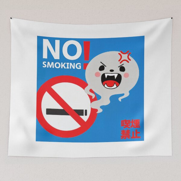 Item preview, No Smoking Smoke Ghost Warning – Funny Anti-Vape Sign designed and sold by Ericaholicgifts.
