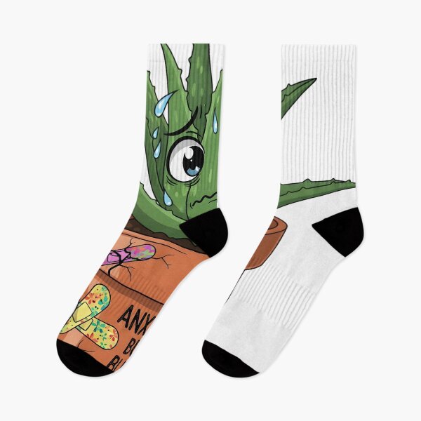 Item preview, Anxious but Built Different – Resilient Aloe Vera Mental Health Digital Art designed and sold by AnnDesignStudio.