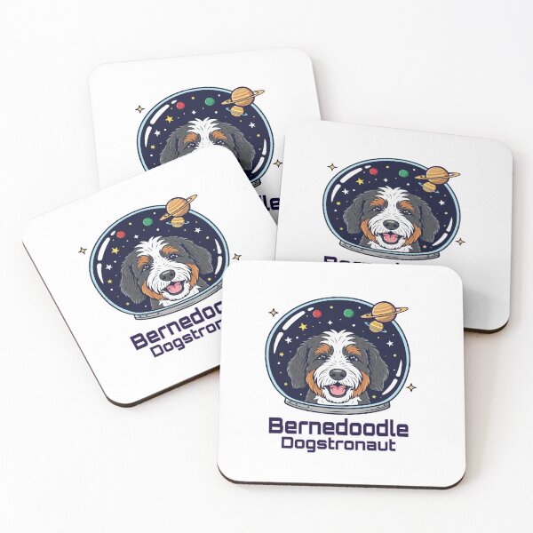 Item preview, Bernedoodle Dogstronaut – Cute Space Dog  designed and sold by The Real Life Symphony.