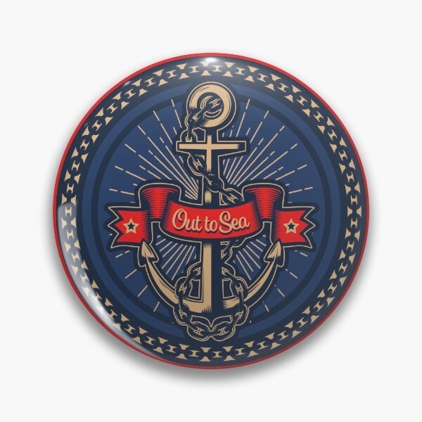 Item preview, Out to Sea Anchor with Banner designed and sold by wickedpretty.