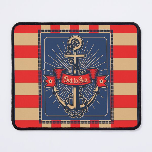 Item preview, Out to Sea Anchor with Banner designed and sold by wickedpretty.
