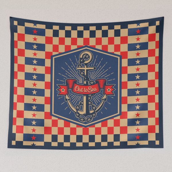 Item preview, Out to Sea Anchor with Banner designed and sold by wickedpretty.