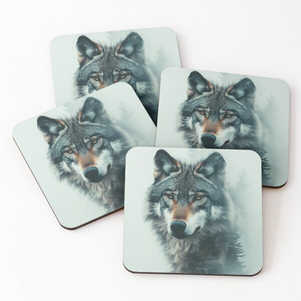 Item preview, Dreamy Wolf #1 designed and sold by Freewebnuaiart.