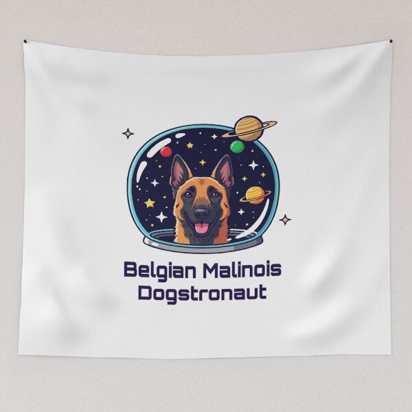 Item preview, Belgian Malinois Dogstronaut – Cute Space Dog  designed and sold by The Real Life Symphony.