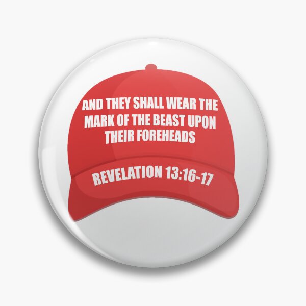 Item preview, Red Hat Mark Of The Beast Revelation designed and sold by Metro Bionic.
