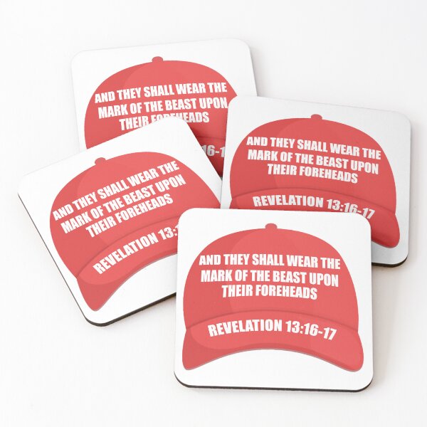 Item preview, Red Hat Mark Of The Beast Revelation designed and sold by Metro Bionic.