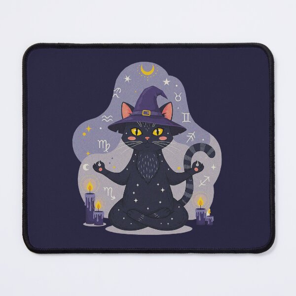 Item preview, mystical black cat designed and sold by lojacamiskool.