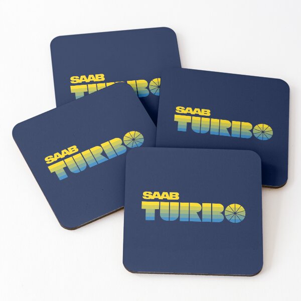 Item preview, SAAB Turbo retro look badge Sweden color stripes designed and sold by blackdogshop.