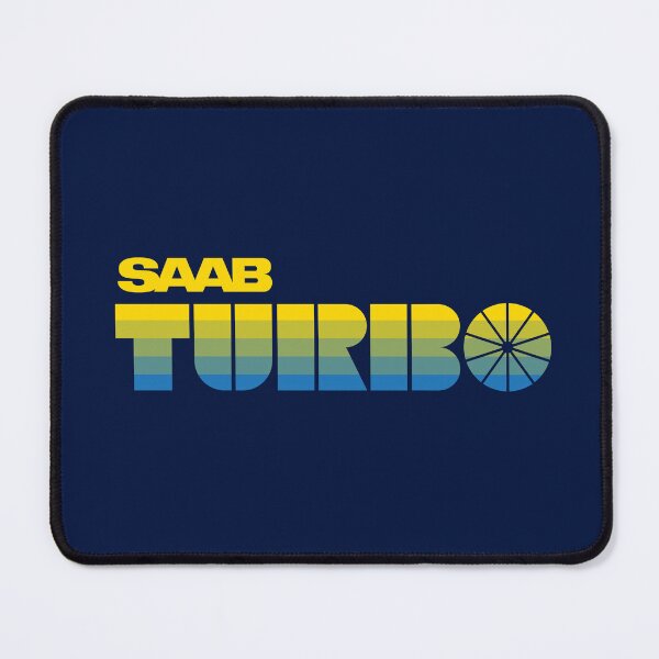 Item preview, SAAB Turbo retro look badge Sweden color stripes designed and sold by blackdogshop.