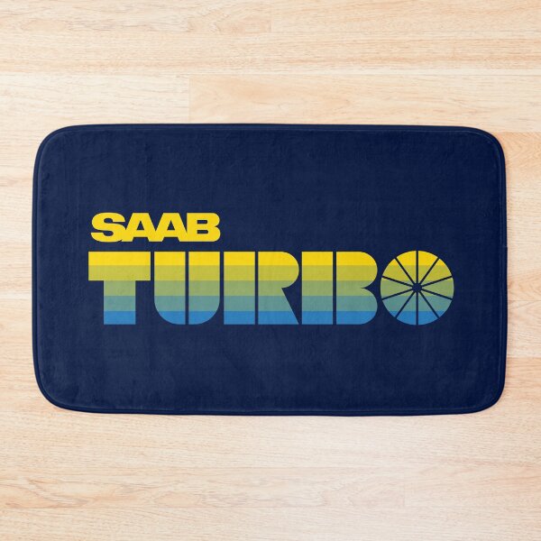 Item preview, SAAB Turbo retro look badge Sweden color stripes designed and sold by blackdogshop.