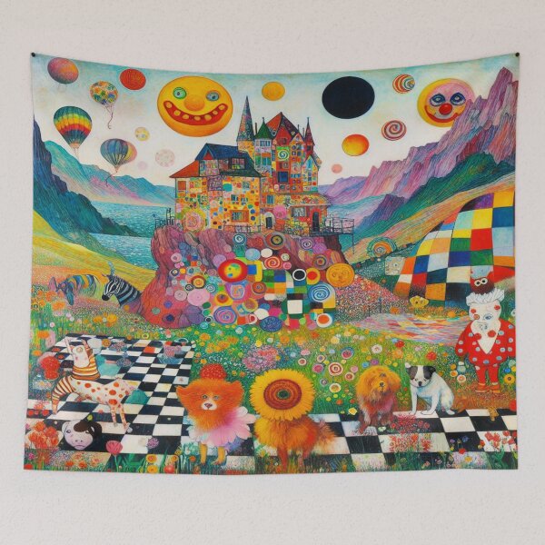 Item preview, Fantastical Funhouse Landscape designed and sold by daweave77.