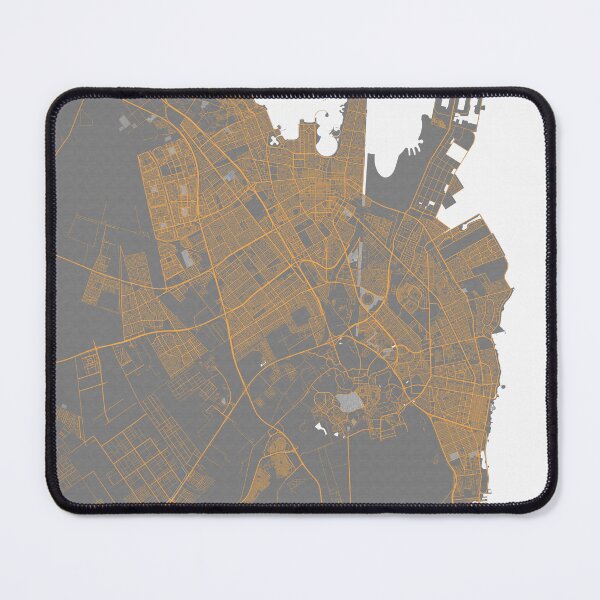 Item preview, Dammam City Map of Saudi Arabia - Bauhaus designed and sold by deMAP.