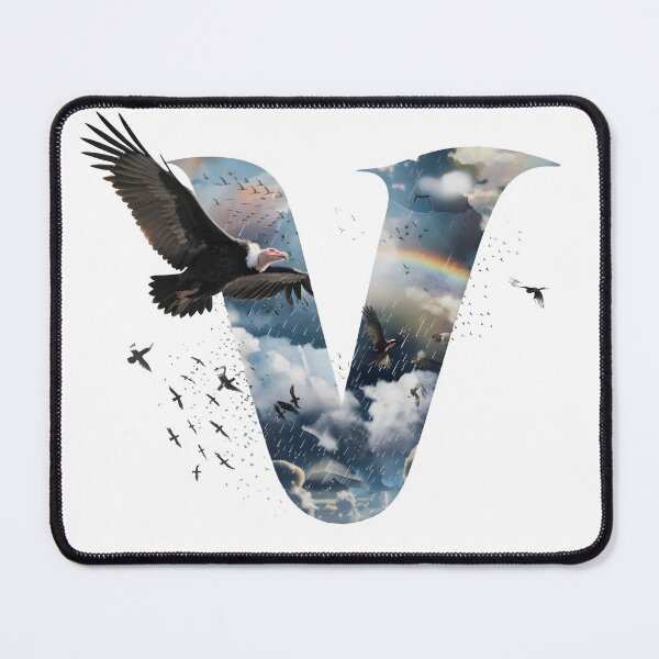 Item preview, Letter V – Cool Minimalist Alphabet Initial designed and sold by robyclub.
