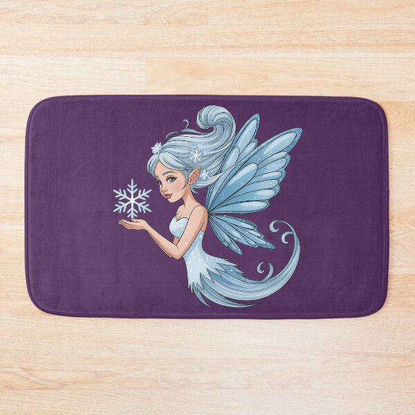 Item preview, Winter Fairy with Snowflake and Sparkling Blue Wings designed and sold by BirdsnStuff.