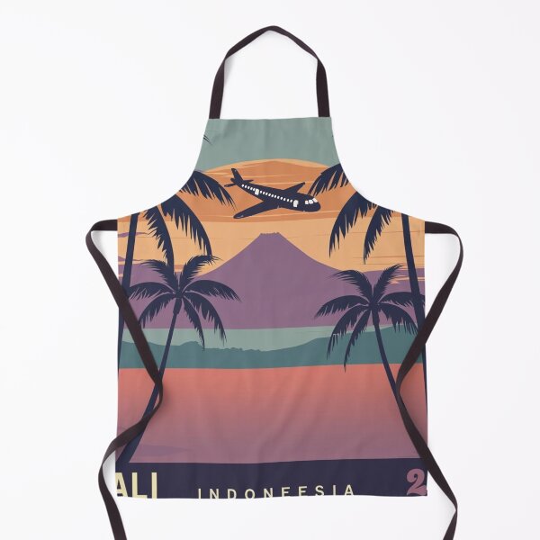Item preview, Bali Indonesia Sunset Flight – Retro Travel Poster designed and sold by Mintiko2.