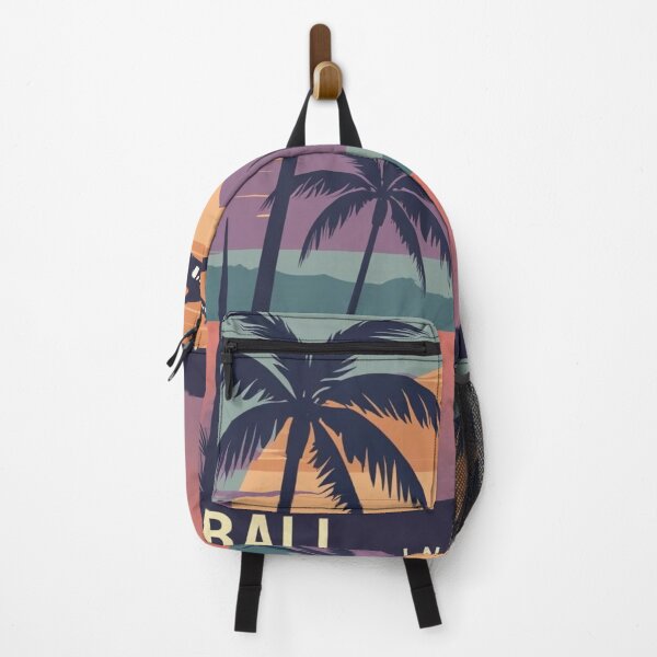 Item preview, Bali Indonesia Sunset Flight – Retro Travel Poster designed and sold by Mintiko2.