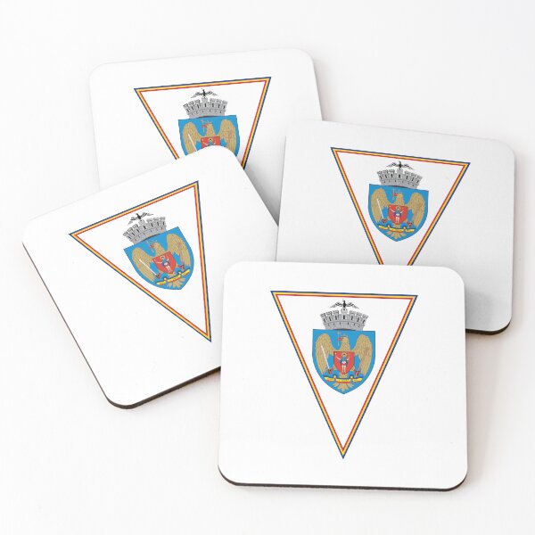 Item preview, Bucharest Flag & Coat of arms designed and sold by adamst555.