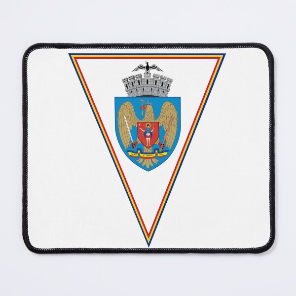 Item preview, Bucharest Flag & Coat of arms designed and sold by adamst555.