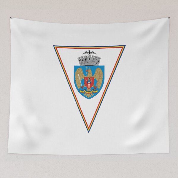 Item preview, Bucharest Flag & Coat of arms designed and sold by adamst555.
