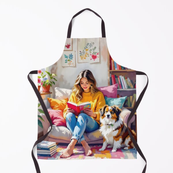 Item preview, Girl Reading With Her Cat In Cozy Room - Bookish Girl Aesthetic designed and sold by Wiss2Arts.