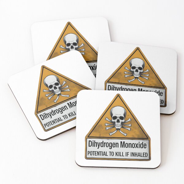 Item preview, Dihydrogen Monoxide Funny Viral joke design designed and sold by PolarisInk.