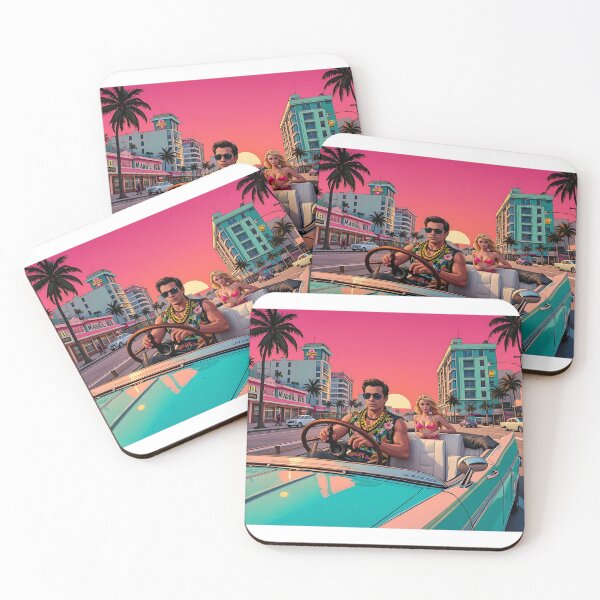Item preview, Miami Vice Sunset Drive designed and sold by Zazeyy.