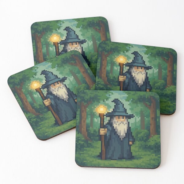 Artikelvorschau, Gandalf Pixel Art entworfen und verkauft von My Artprintz.