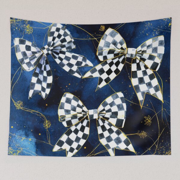 Item preview, Family Summer Picnic Black and White Checkered Bow designed and sold by scicilysimonee.