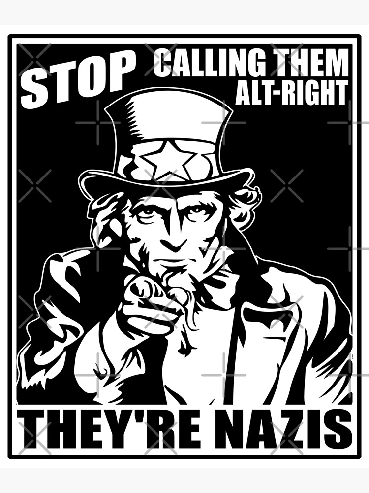 Thumbnail 3 of 3, Poster, Anti Alt Right designed and sold by EthosWear.